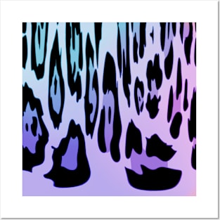 Purple Ombre Animal Print Posters and Art